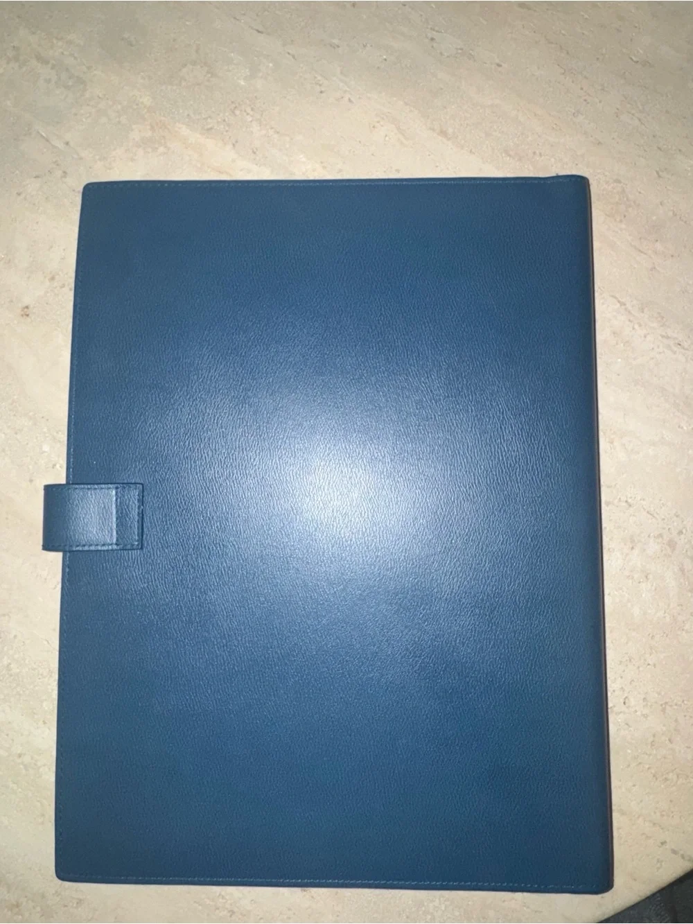 Authentic Smythson of Bond Street A4 leather portfolio - discontinued- Blue